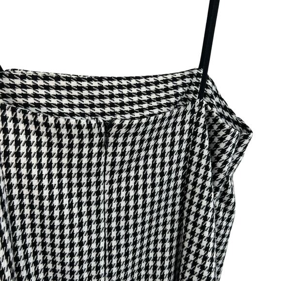 Urban Outfitters Black & White Houndstooth Checkered Mini Slip Dress Medium - Picture 7 of 7